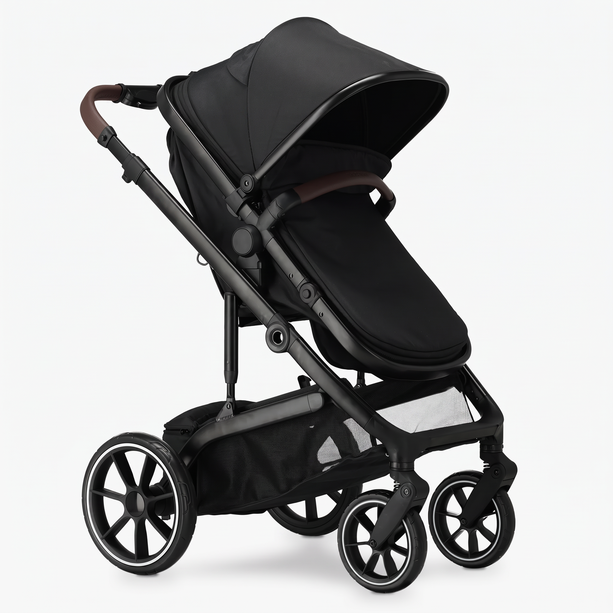 The Comfort 3-in-1 toddler seat reclined with extended canopy — nap-ready pushchair rental Amsterdam